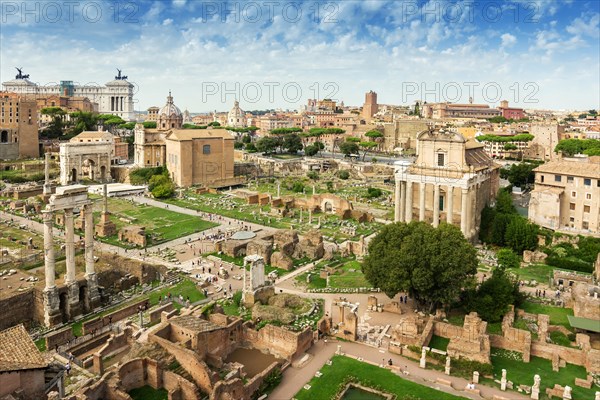 The ruins of the Roman Forum