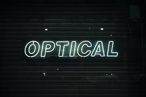 Optical sign neon lights