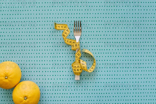 Fork tape measure oranges