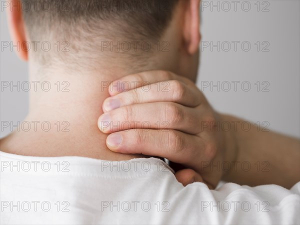 Man with neck pain