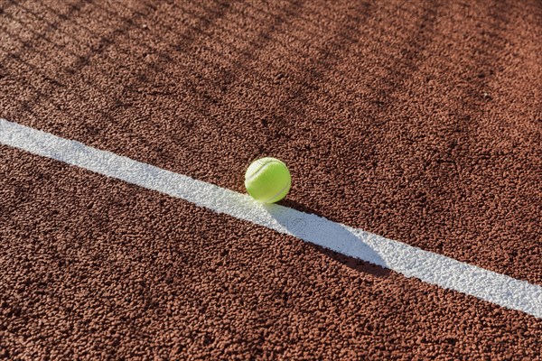 Tennis ball court ground