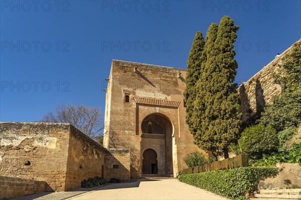 The Gate of Justice Puerta de Justitia to the Alhambra World Heritage Site in Granada