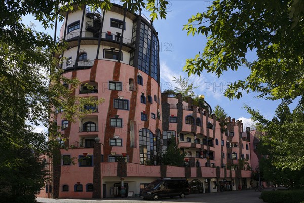 Green Citadel by Friedensreich Hundertwasser in the city centre of Magdeburg