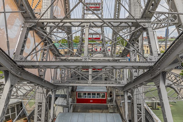 The Vienna Giant Ferris Wheel in the Prater amusement park