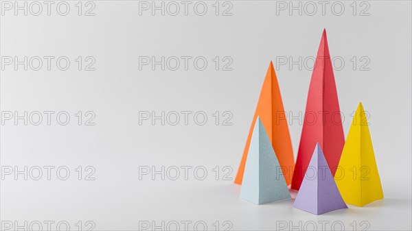 Multicolored growth cones with copy space