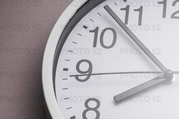 White clock ticking showing 8 oclock