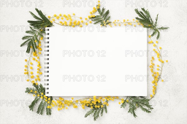 Notebook with spring flowers