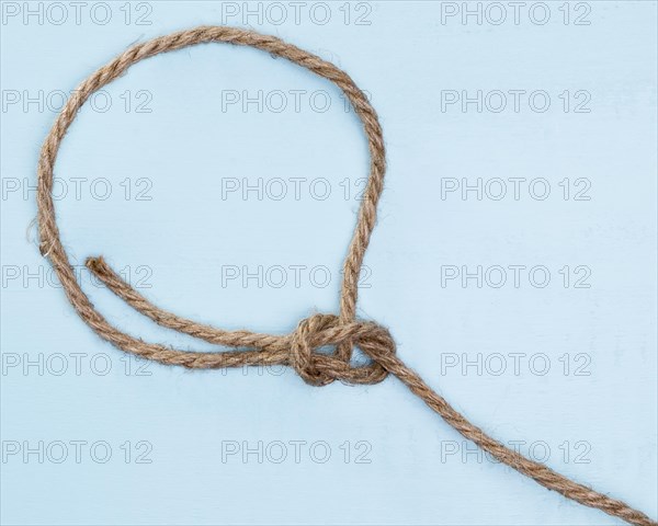 Twine strong beige rope simple knot