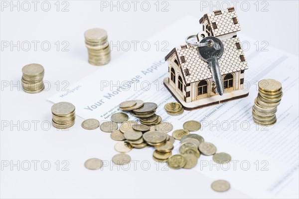 Coins keys mortgage application