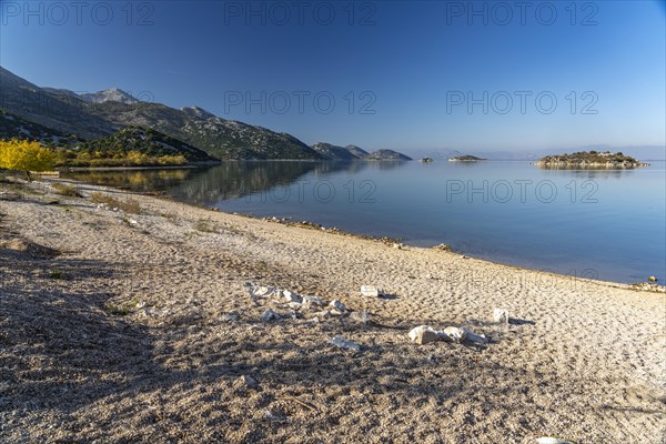 Lake Scutari beach near the village of Donji Murici