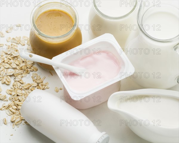Fresh yogurt organic milk