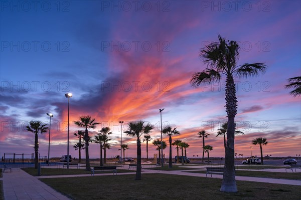 Sunset on the waterfront