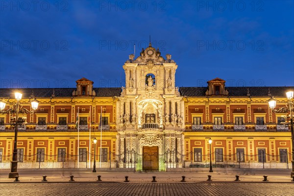 San Telmo Palace at dusk