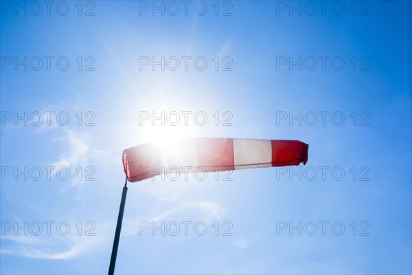 Tornado against a blue sky