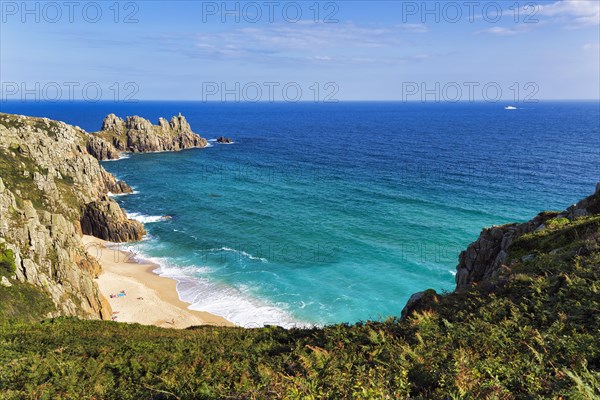 Treen cliffs and Pedn Vounder beach