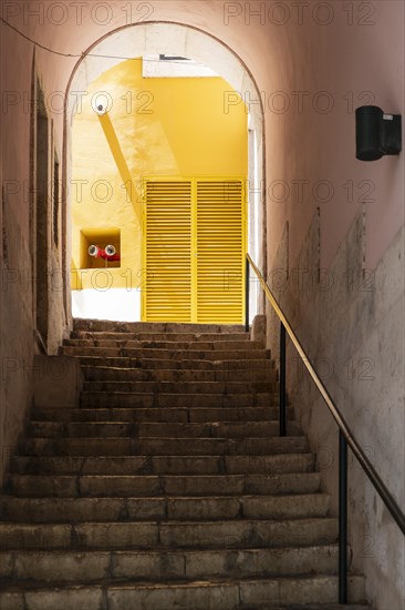 Stairs in the old town of Lisbon