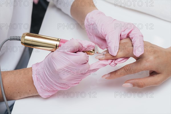 Nail hygiene care high view