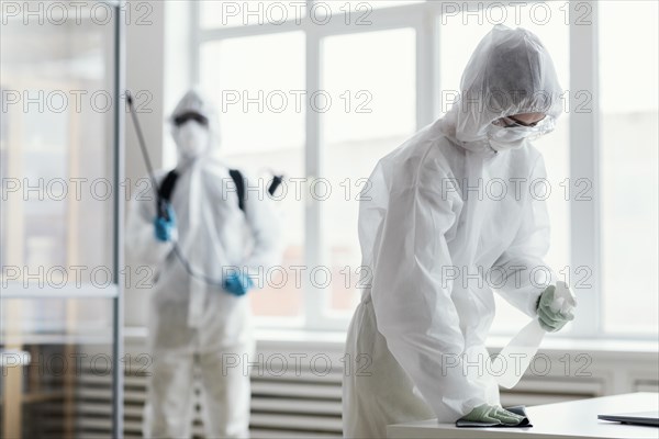 People protective equipment disinfecting