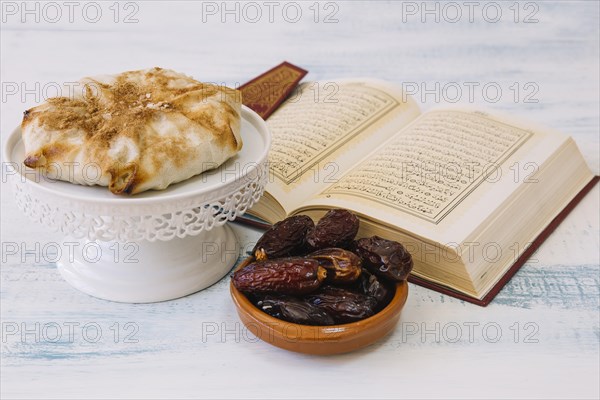 Arabian food composition ramadan quran
