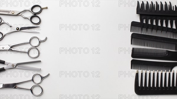 Set combs scissors