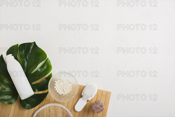Bath products with leaf table with