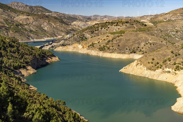 The Rio Guadalfeo Dam Embalse de Rules or Rules Reservoir
