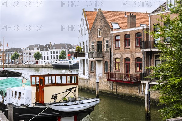 Boat at a jetty in Dordrecht