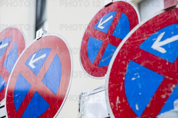 Three no stopping signs