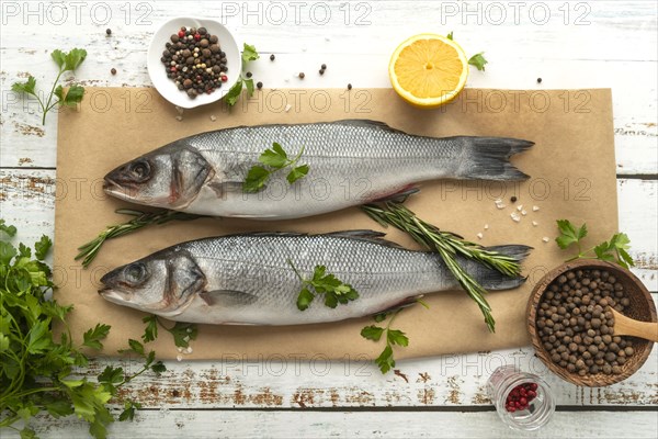 Composition delicious sea food