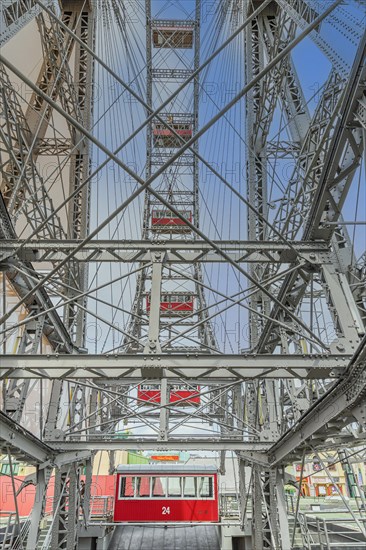 The Vienna Giant Ferris Wheel in the Prater amusement park