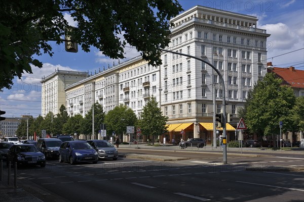 Post-Stalinist architecture in the city centre of Magdeburg