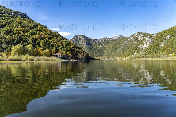 Landscape on the river Crnojevic near Rijeka Crnojevica