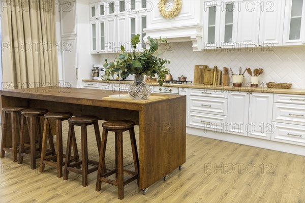 Kitchen interior design wooden furniture