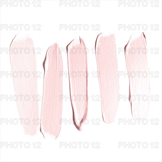 Light strokes pink paint