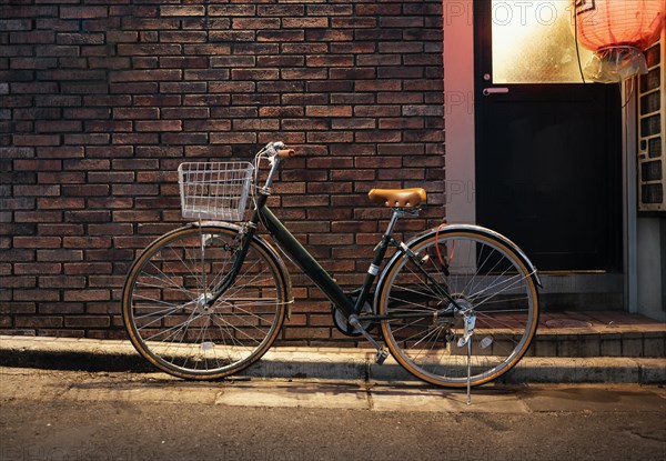 Old bicycle with brown details