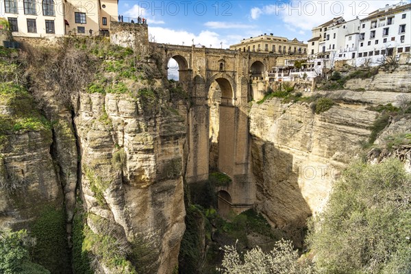 Puente Nuevo New Bridge over the Tajo de Ronda Gorge and the Old Town La Ciudad