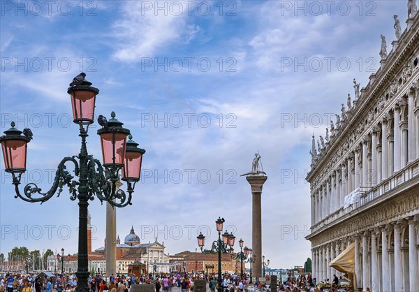 View of Piazzetta of St Mark's or San Marco square In Venice