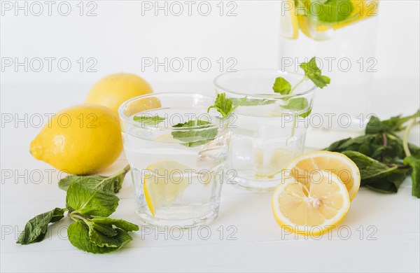Lemon water glasses ingredients