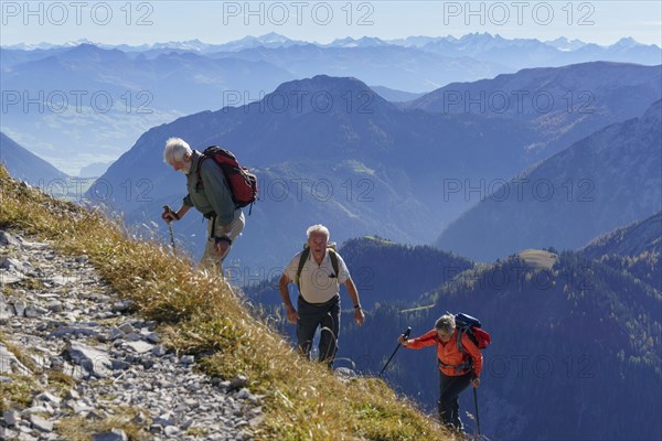 Three hikers