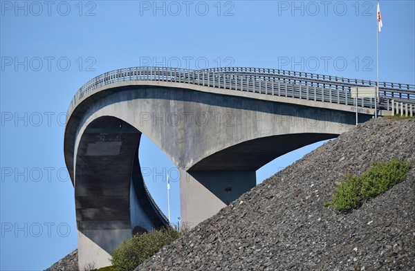 The Storseisund Bridge on the Atlantic Road in Norway
