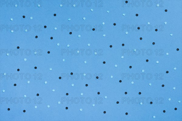 Top view blue background dots
