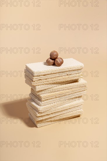 High angle wafers with hazelnuts top