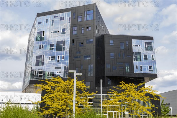 Modern building of the University of Economics WU