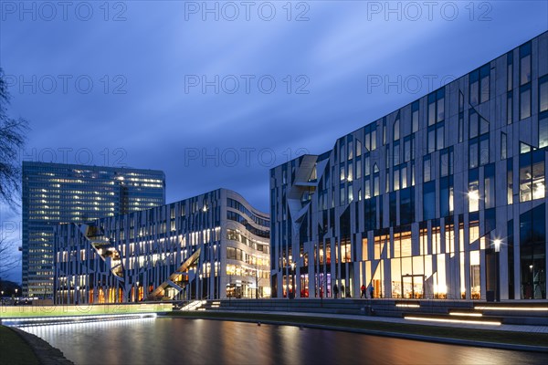 Koe Bogen and Dreischeibenhaus in Duesseldorf