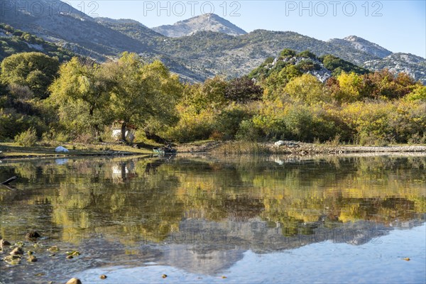 Lake Scutari near the village of Donji Murici