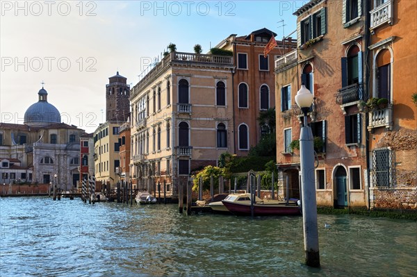 Beautiful view of Grand Canal and church of St Jerome or San Geremia