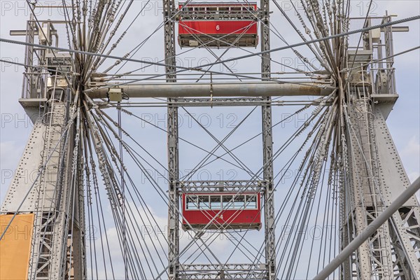 The Vienna Giant Ferris Wheel in the Prater amusement park