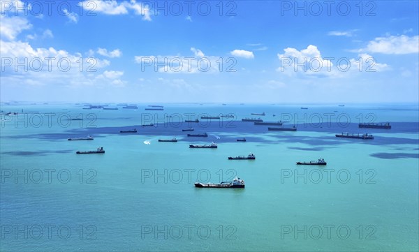 Aerial view of cargo