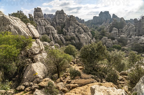 The extraordinary karst formations in the El Torcal nature reserve near Antequera