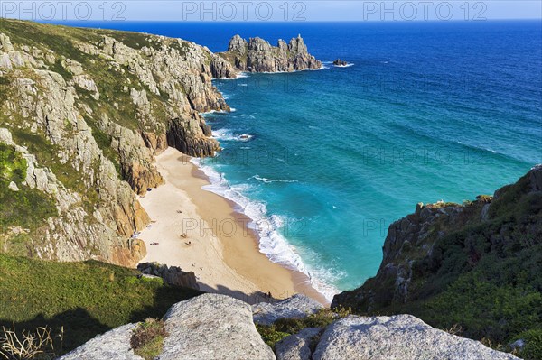 Treen cliffs and Pedn Vounder beach